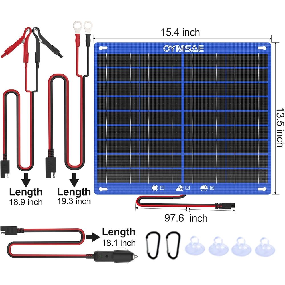 30W Solar Car Battery Charger  - огляд і ціна Solar Panel